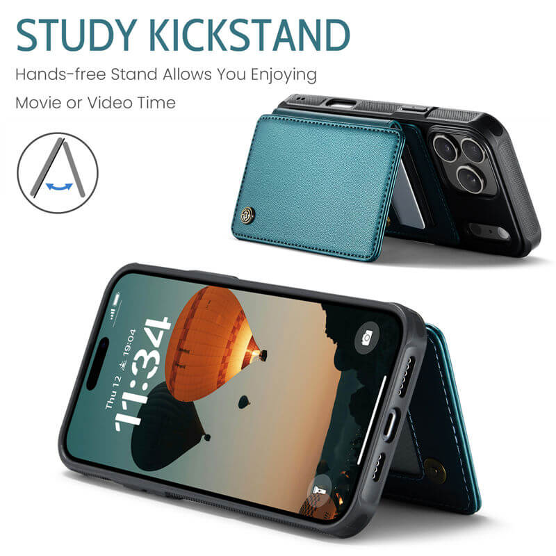CaseMe iPhone 17 Pro RFID Blocking Card Holder Case