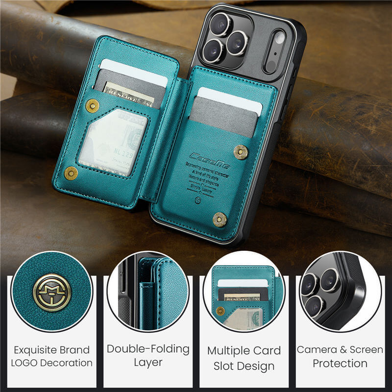 CaseMe iPhone 17 Pro RFID Blocking Card Holder Case