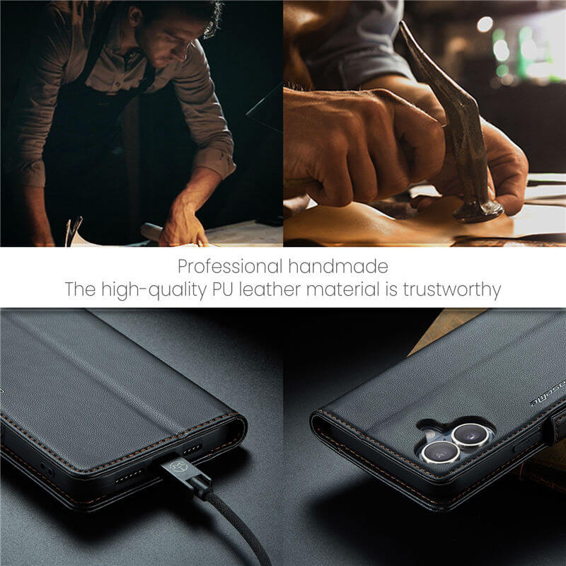 CaseMe iPhone 17 Wallet RFID Blocking Case