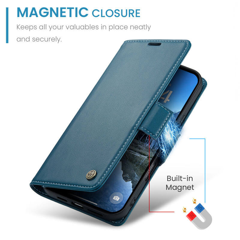 CaseMe iPhone 17 Wallet RFID Blocking Case