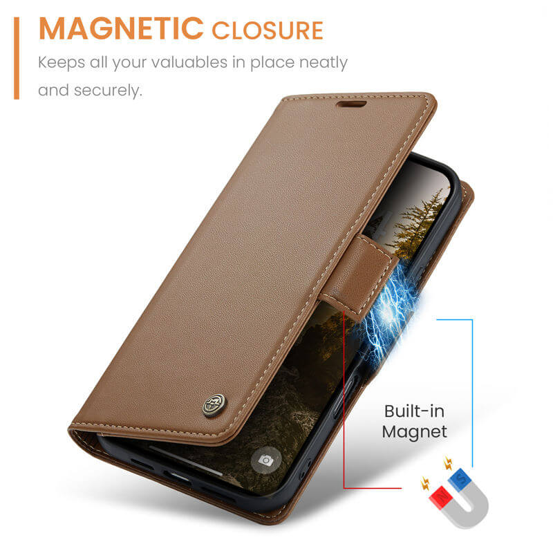 CaseMe iPhone 17 Wallet RFID Blocking Case
