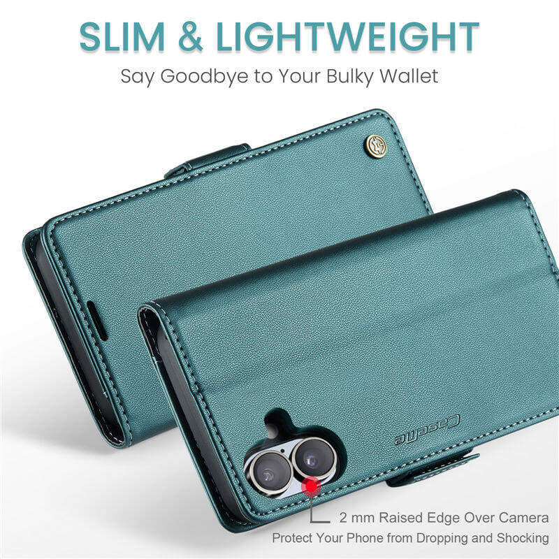CaseMe iPhone 17 Wallet RFID Blocking Case