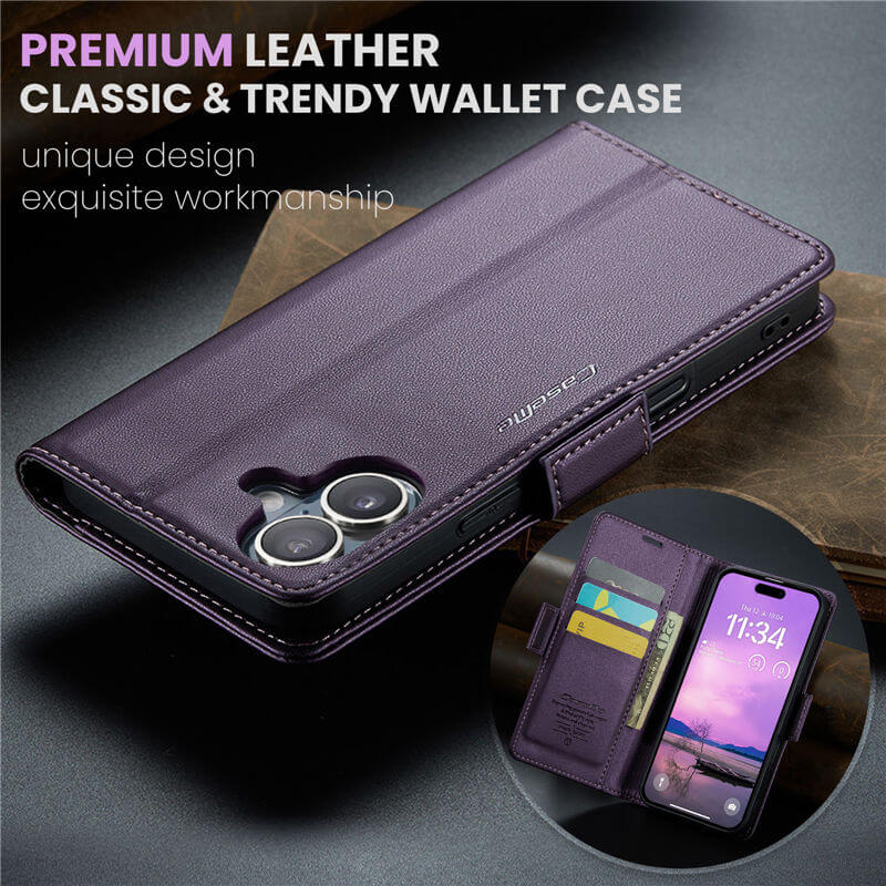 CaseMe iPhone 17 Wallet RFID Blocking Case
