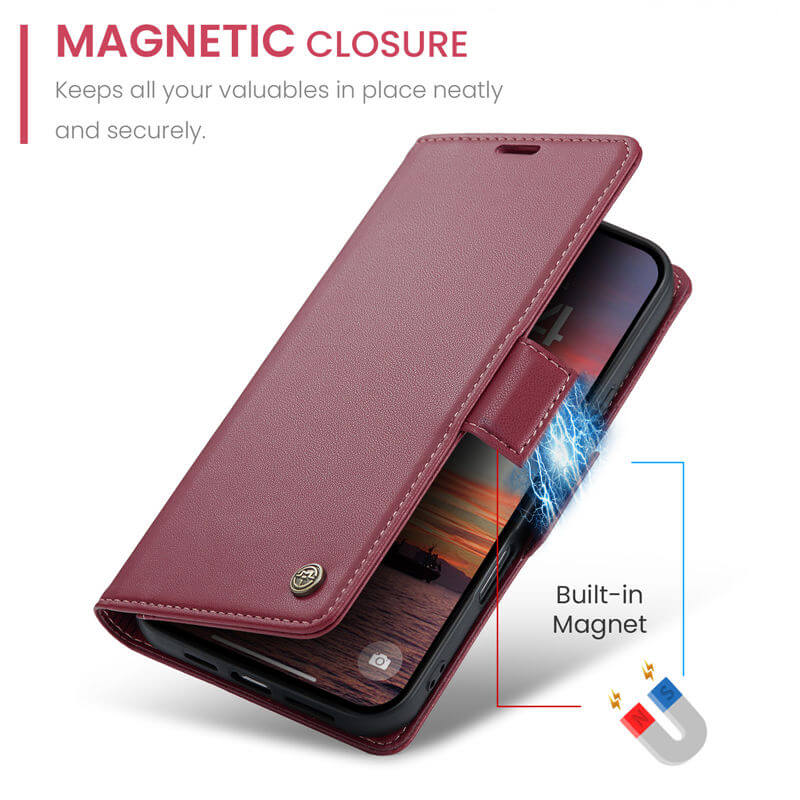CaseMe iPhone 17 Wallet RFID Blocking Case