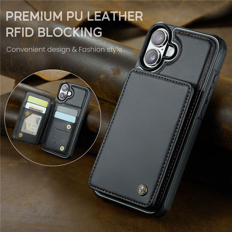 CaseMe iPhone 17 RFID Blocking Card Holder Case
