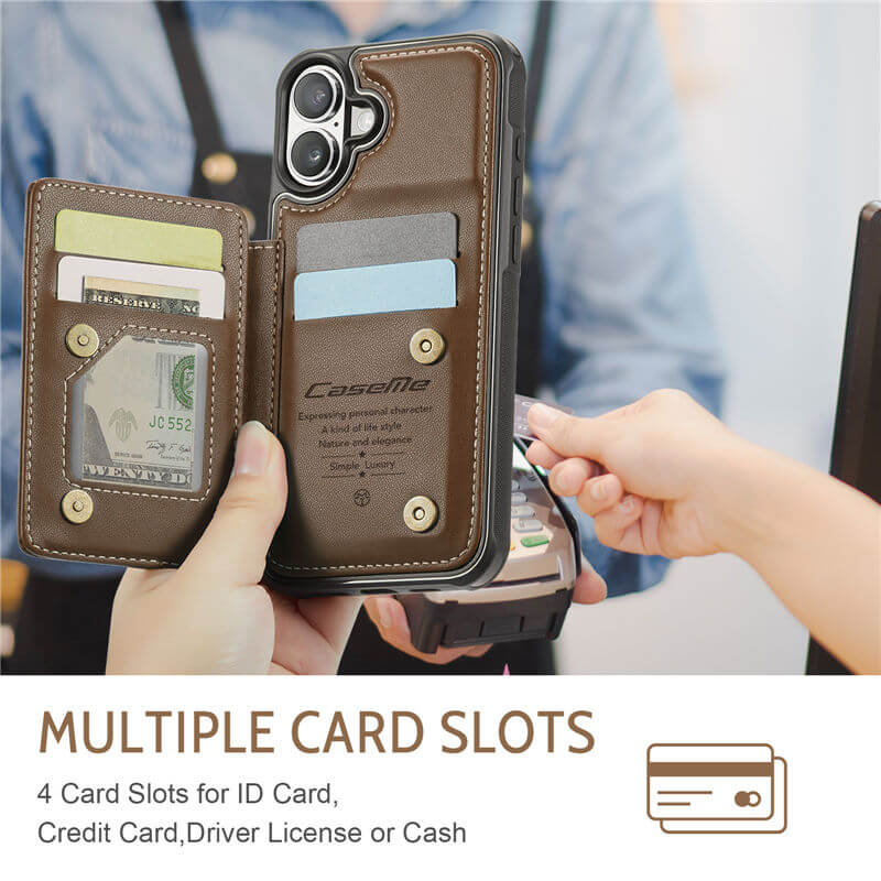 CaseMe iPhone 17 Pro Max RFID Blocking Card Holder Case