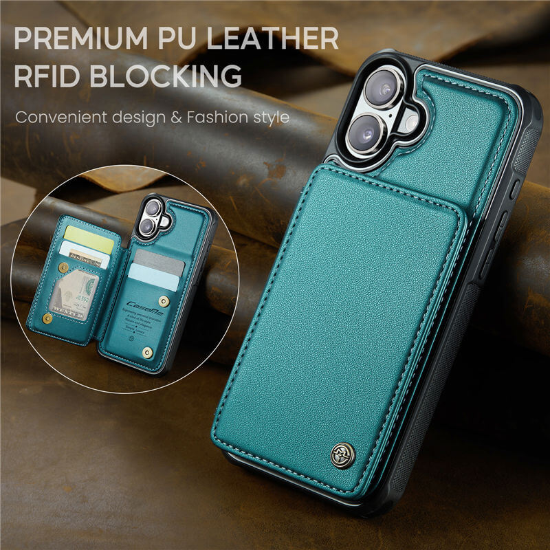 CaseMe iPhone 17 Pro RFID Blocking Card Holder Case