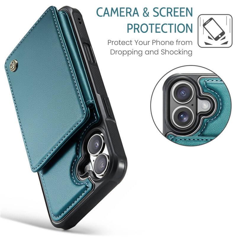 CaseMe iPhone 17 Pro RFID Blocking Card Holder Case