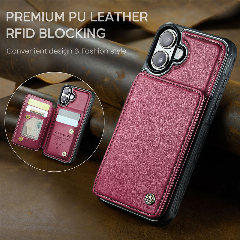CaseMe iPhone 17 Pro Max RFID Blocking Card Holder Case