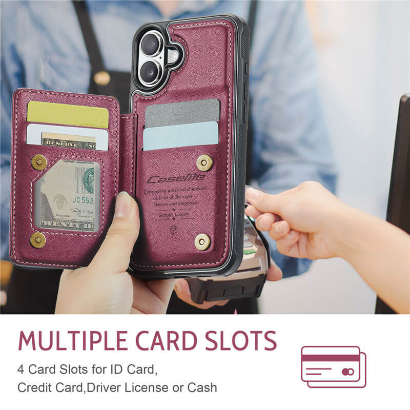 CaseMe iPhone 17 Pro Max RFID Blocking Card Holder Case