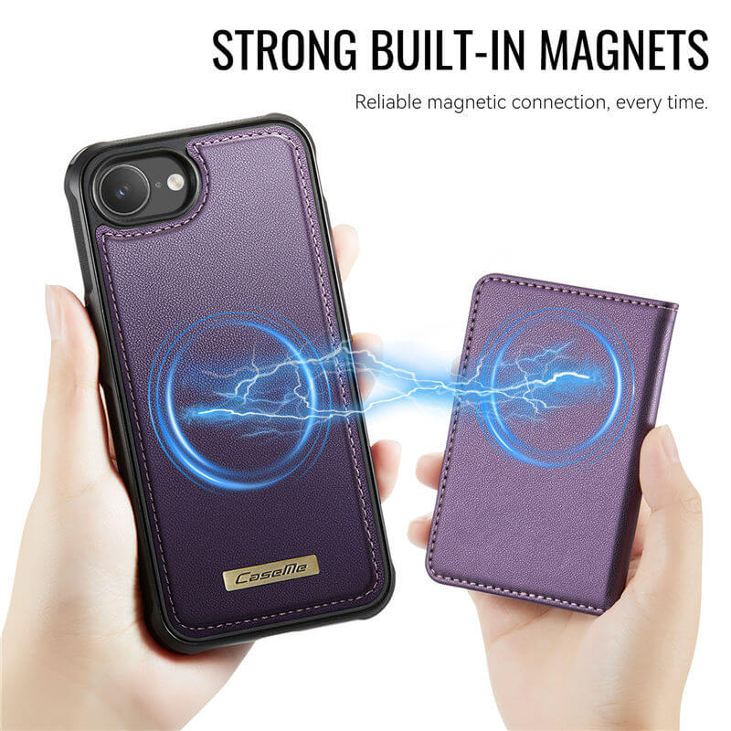 CaseMe iPhone 17e 2-in-1 Detachable Magnetic Wallet Case