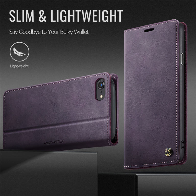 CaseMe iPhone 7/8/SE 2020/SE 2022 Magnetic Wallet Case with RFID Blocking