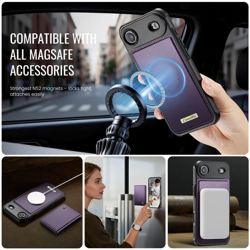 CaseMe iPhone Air 2-in-1 Detachable Magnetic Wallet Case
