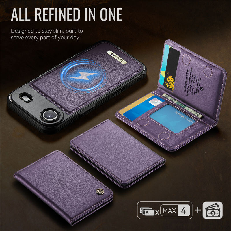 CaseMe iPhone Air 2-in-1 Detachable Magnetic Wallet Case
