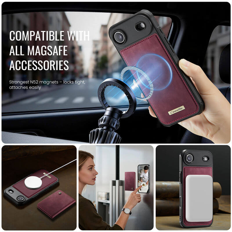 CaseMe iPhone Air 2-in-1 Detachable Magnetic Wallet Case
