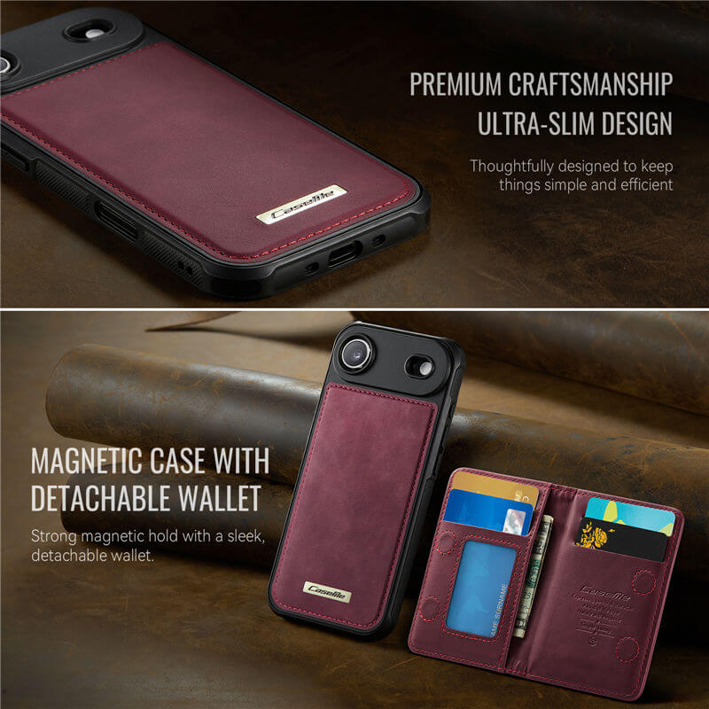 CaseMe iPhone Air 2-in-1 Detachable Magnetic Wallet Case