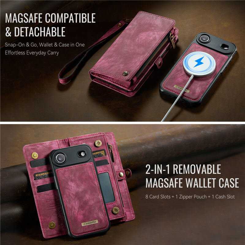 CaseMe iPhone Air 2-in-1 Magnetic RFID Wallet Case