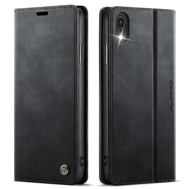 CaseMe iPhone XR Magnetic Wallet Case with RFID Blocking