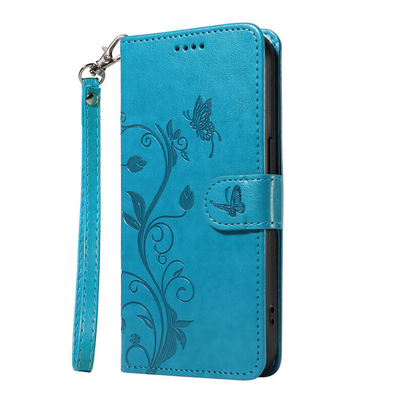 For iPhone 16 Plus Apricot Blossom Embossed Pattern Wallet Case