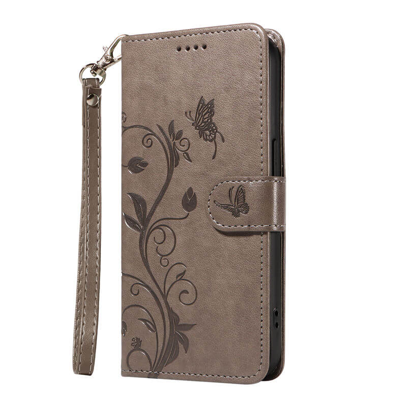 For iPhone 16 Plus Apricot Blossom Embossed Pattern Wallet Case