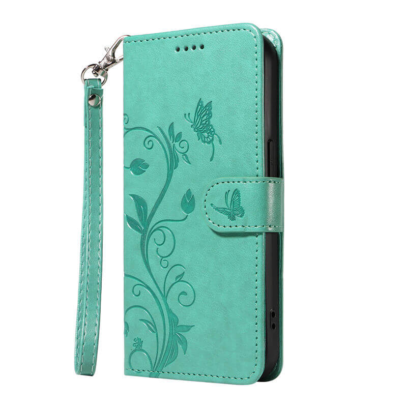 For iPhone 16 Plus Apricot Blossom Embossed Pattern Wallet Case