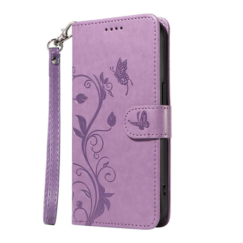 For iPhone 16 Plus Apricot Blossom Embossed Pattern Wallet Case