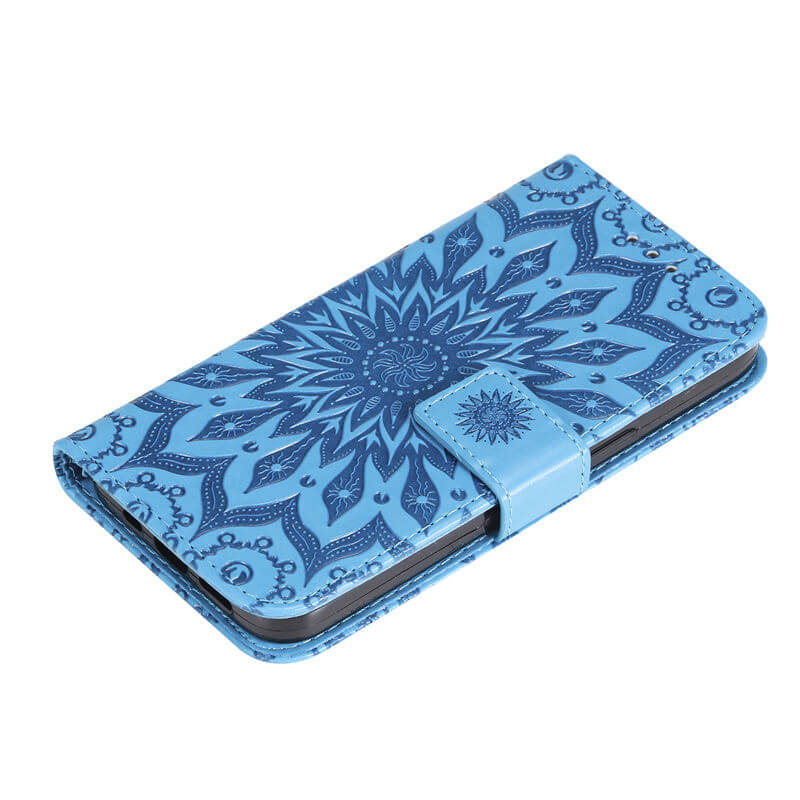 For iPhone 16 Pro Max Apricot Blossom Embossed Pattern Wallet Case