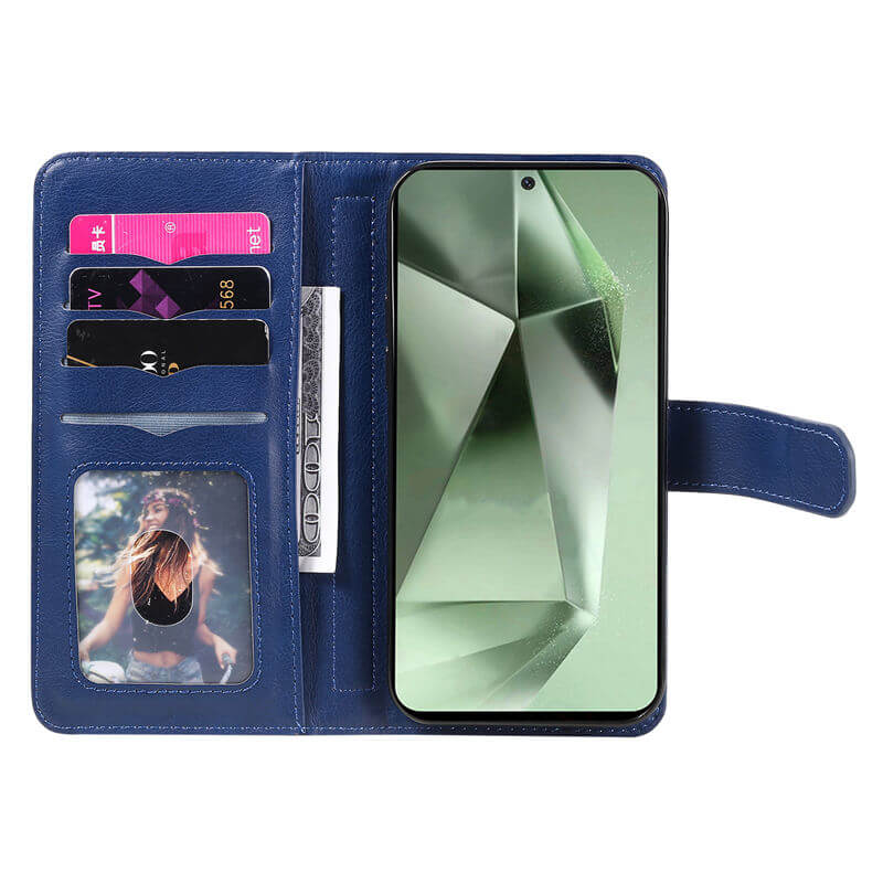 For Samsung Galaxy S24 FE Wallet 10 Card Slots Leather Case