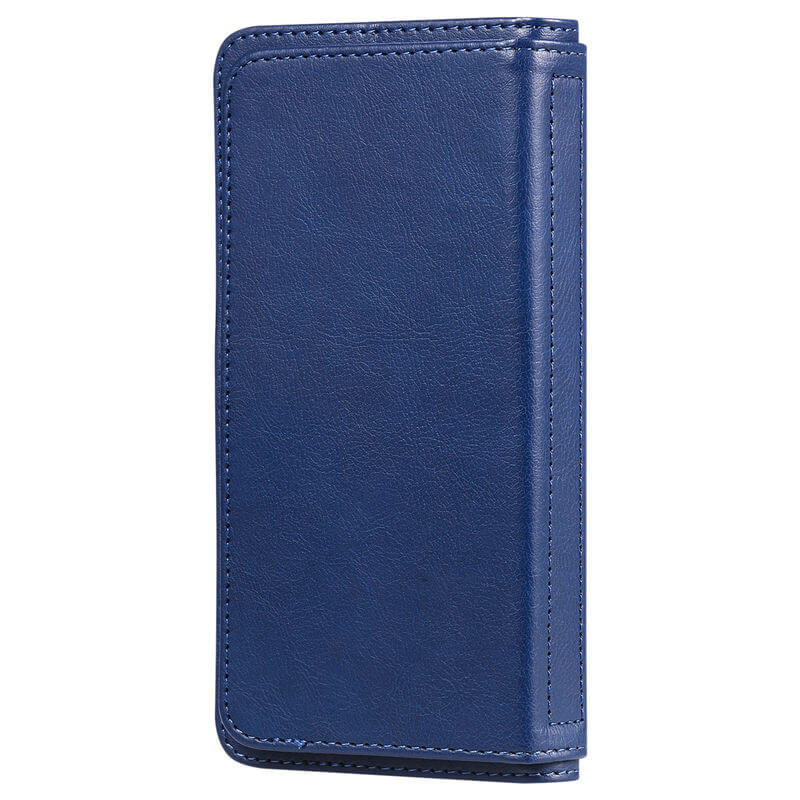 For iPhone 16 Plus Wallet 10 Card Slots Leather Case