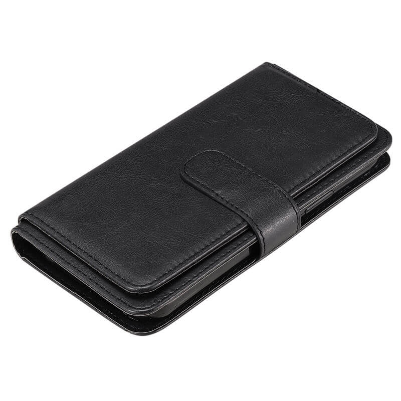 For iPhone 16 Wallet 10 Card Slots Leather Case