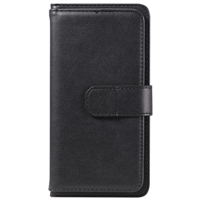 For iPhone 16 Wallet 10 Card Slots Leather Case