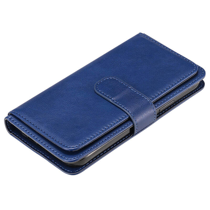 For iPhone 16 Wallet 10 Card Slots Leather Case