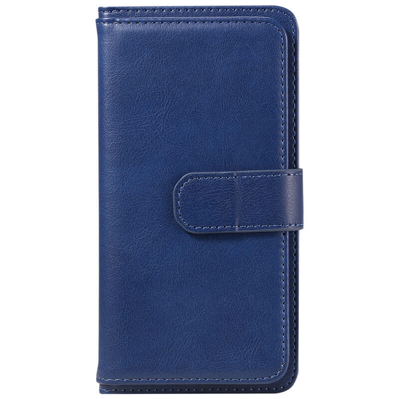 For iPhone 16 Wallet 10 Card Slots Leather Case