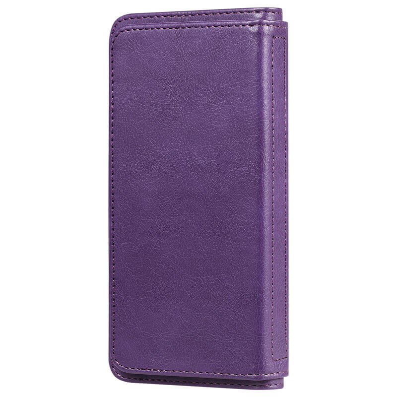 For iPhone 16 Wallet 10 Card Slots Leather Case