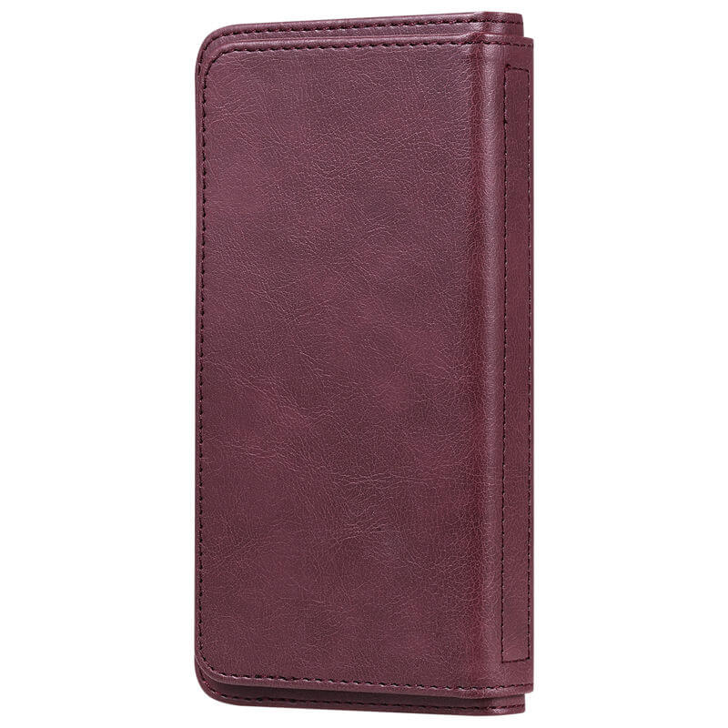 For iPhone 16 Wallet 10 Card Slots Leather Case