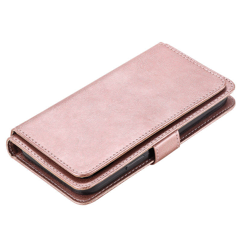 For iPhone 16 Wallet 10 Card Slots Leather Case