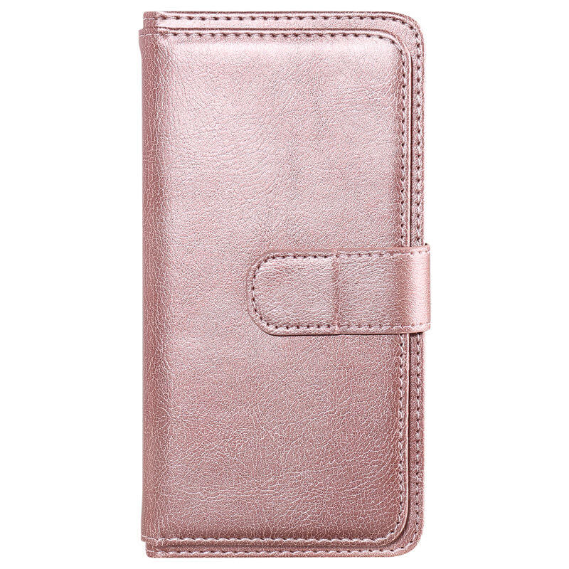 For iPhone 16 Wallet 10 Card Slots Leather Case