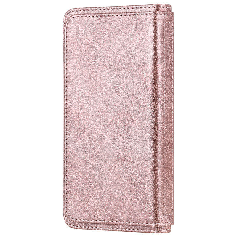 For iPhone 16 Wallet 10 Card Slots Leather Case