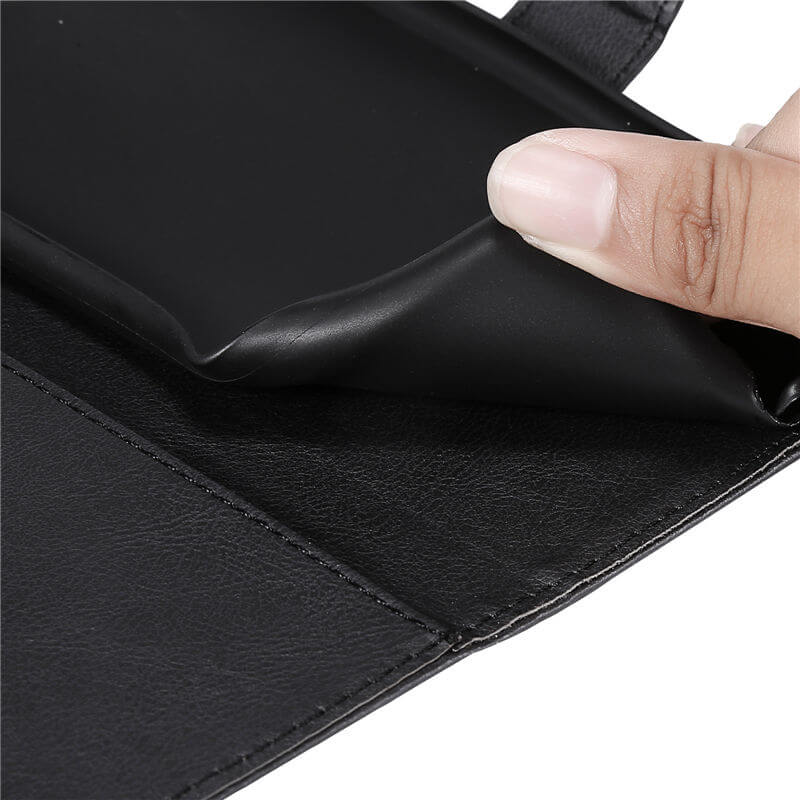 For iPhone 16 Plus Solid Color Wallet Magnetic Kickstand Case