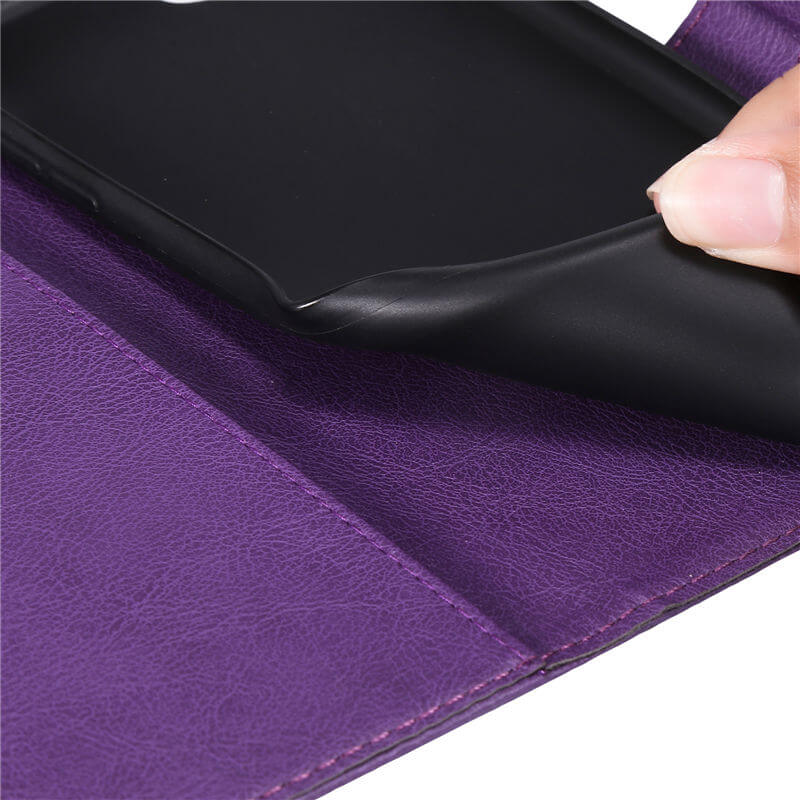 For iPhone 16 Plus Solid Color Wallet Magnetic Kickstand Case