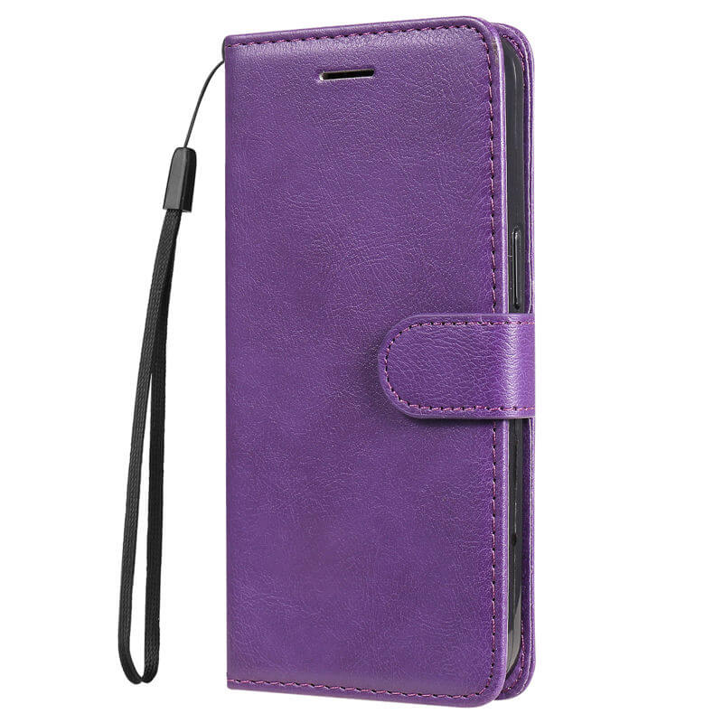 For iPhone 16 Plus Solid Color Wallet Magnetic Kickstand Case