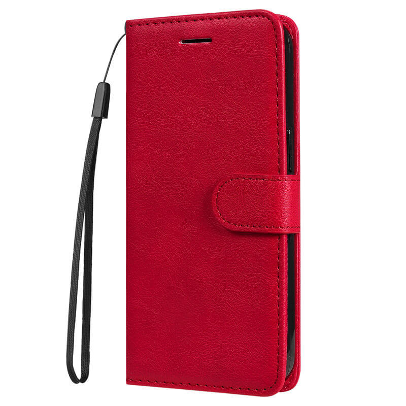 For iPhone 16 Plus Solid Color Wallet Magnetic Kickstand Case