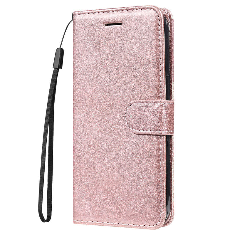 For iPhone 16 Plus Solid Color Wallet Magnetic Kickstand Case