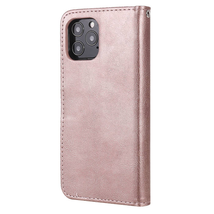 iPhone 12 Pro Wallet Magnetic Detachable 2 in 1 Case Rose Gold