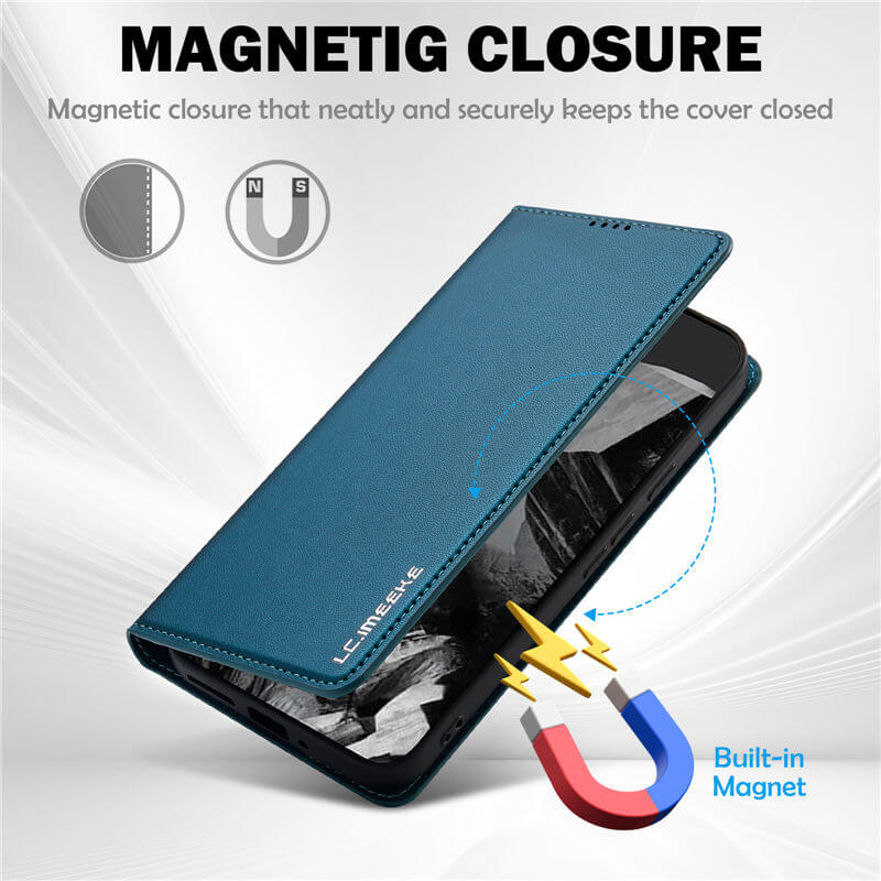 LC.IMEEKE Google Pixel 9 Pro XL Silm Wallet Kickstand Magnetic Case