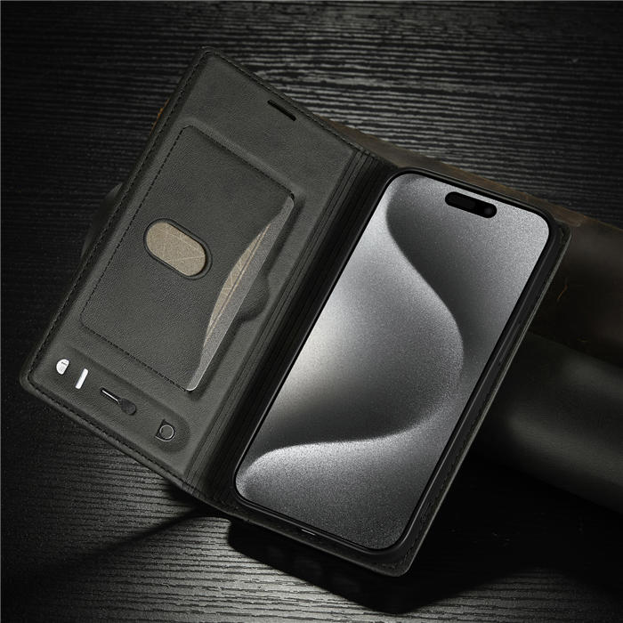 LC.IMEEKE Wallet Kickstand Magnetic Buckle Phone Case