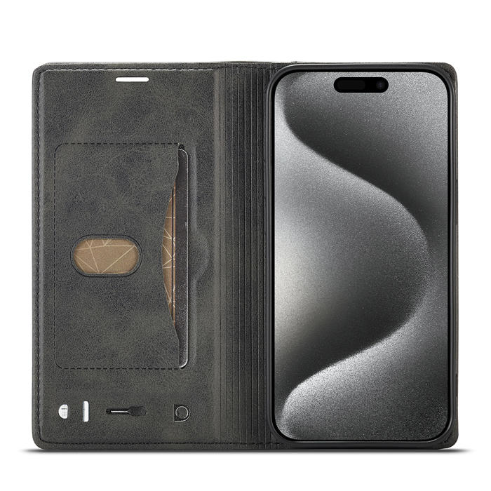 LC.IMEEKE Wallet Kickstand Magnetic Buckle Phone Case