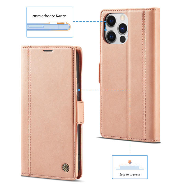 LC.IMEEKE Wallet Kickstand Magnetic Buckle Phone Case