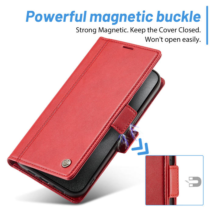 LC.IMEEKE Wallet Kickstand Magnetic Buckle Phone Case