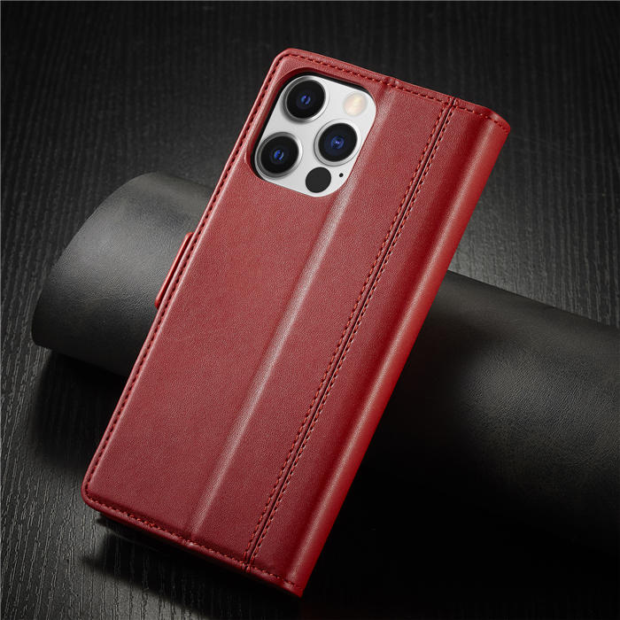 LC.IMEEKE Wallet Kickstand Magnetic Buckle Phone Case